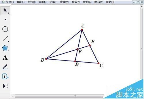 几何画板怎么快速绘制出三角形内心?