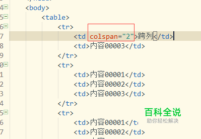 table表格跨列；colspan的使用-冯金伟博客园