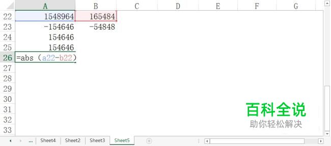 excel中如何利用ABS函数计算绝对值-冯金伟博客园 excel中如何利用ABS函数计算绝对值-冯金伟博客园
